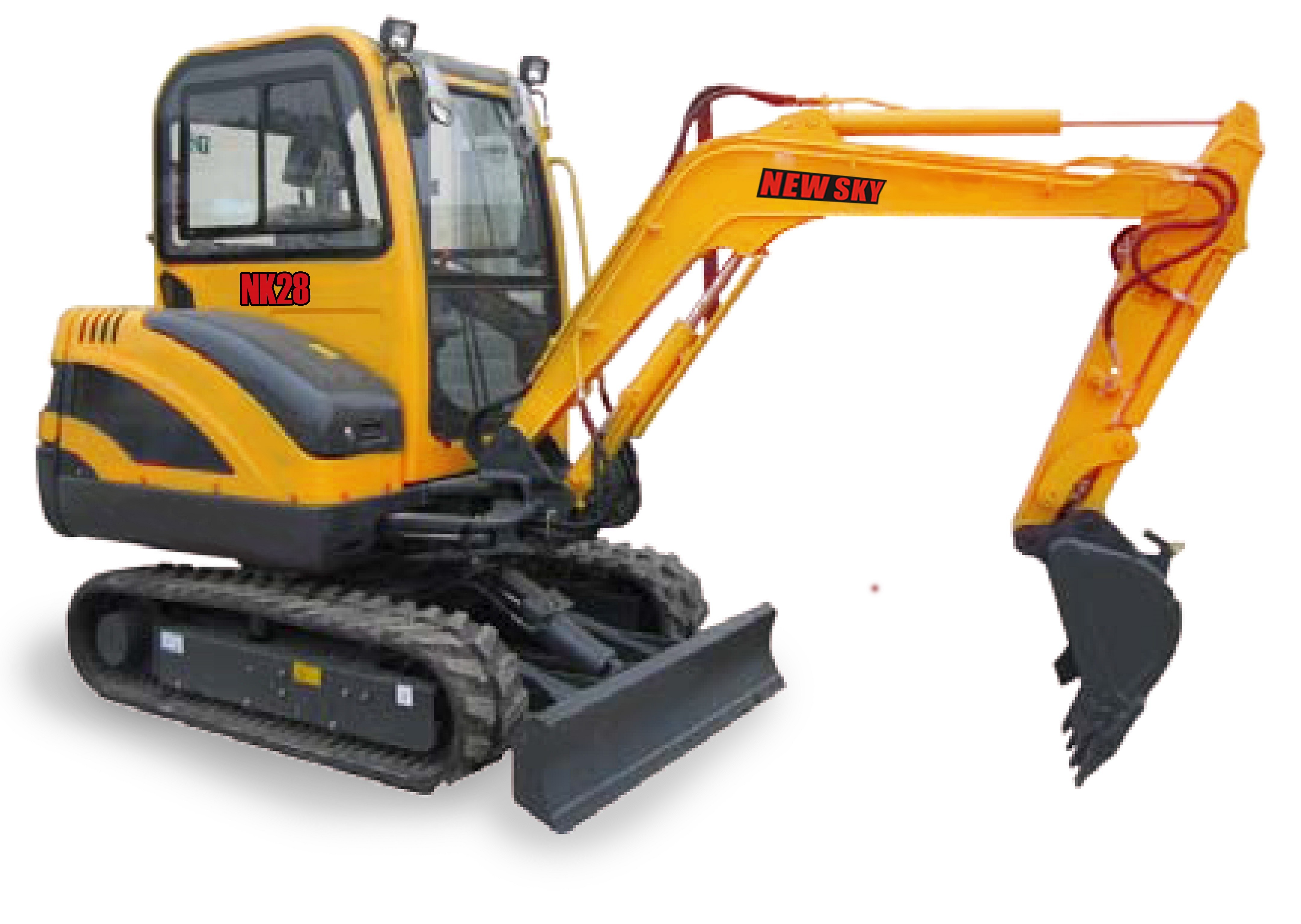 Customized 20600kg Yellow Heavy Equipment Excavator