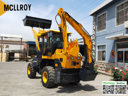 60kw Articulated Backhoe Loader Machine For Engineering Construction