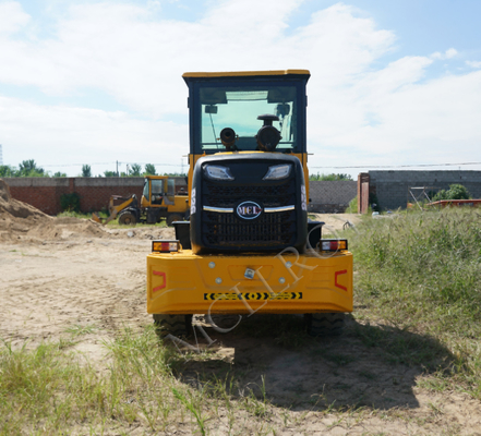 28km/h Yunnei Engine 1.5 Ton Wheel Loader  Bucket Length 1.9m