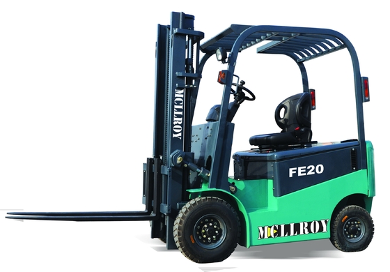 Auto Transimission Electric Powered Forklift With 2 Mast Stage 3000mm Lifting Height