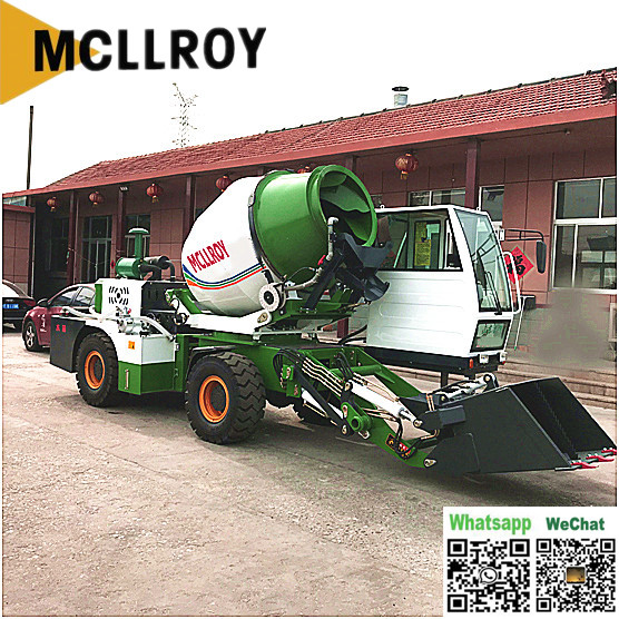 78Kw 106Hp Small Concrete Mixer Truck Self Propelled Articulated