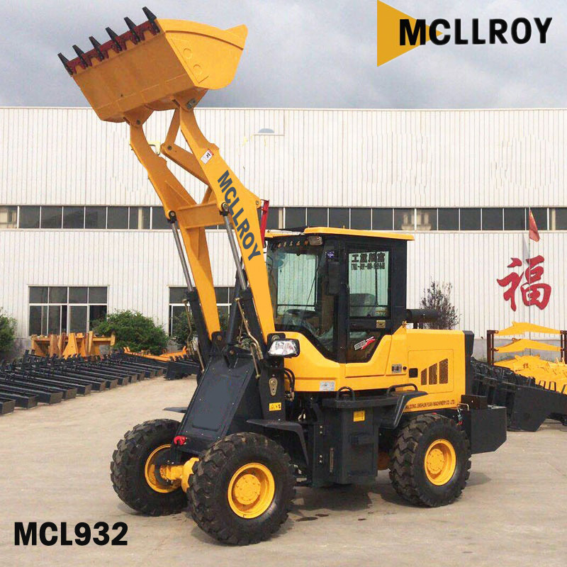 Industrial Mini 2 Ton Wheel Loader Front End 3200mm Dumping Height