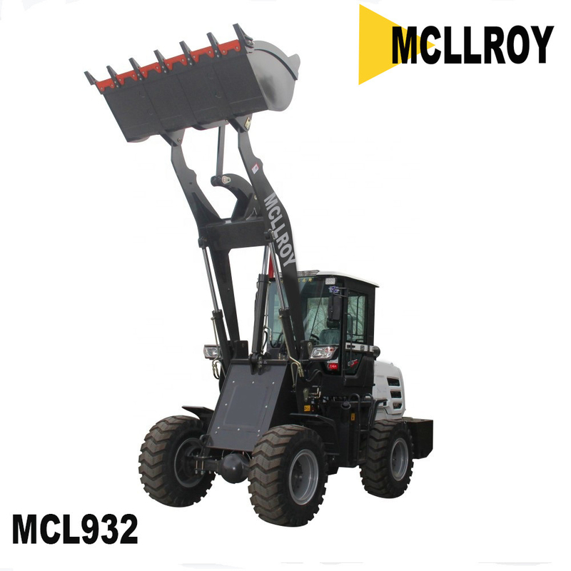 Mini Front End 4 Wheel Drive Loader 28 Km/H Speed 3200mm Dump Height