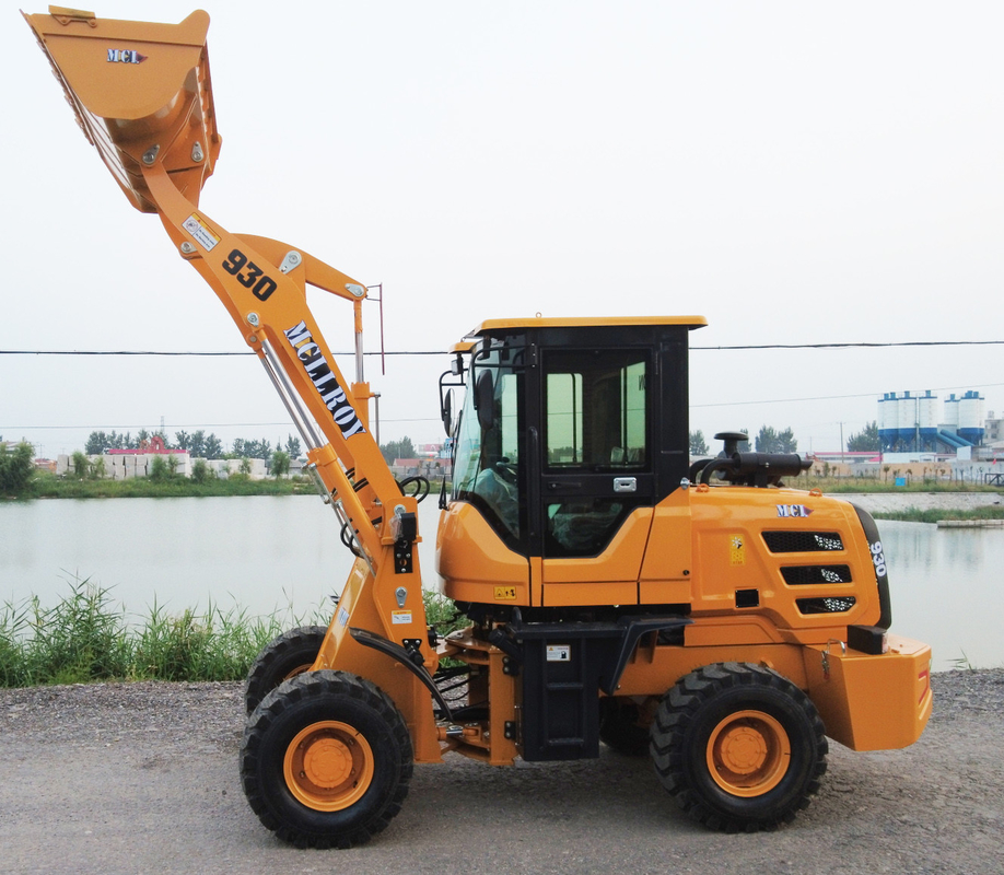 Front End 1.5 Ton Wheel Loader Air Brake With Single Bucket