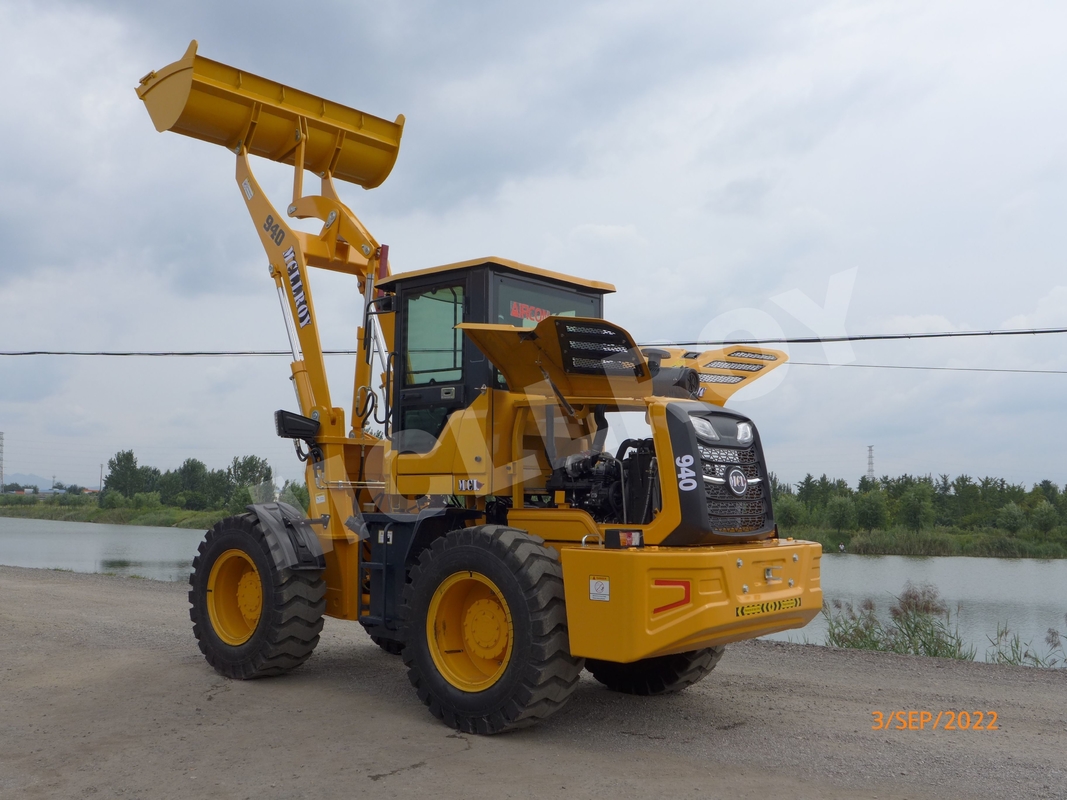 1.2m3 Bucket Compact Wheel Loader Yun Nei 4102 Supercharged Front