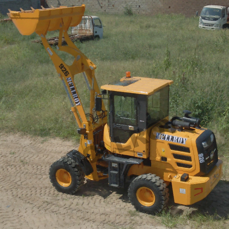 Construction Front Wheel Loader 0.6m3 For Transporting 1.9m Bucket Length