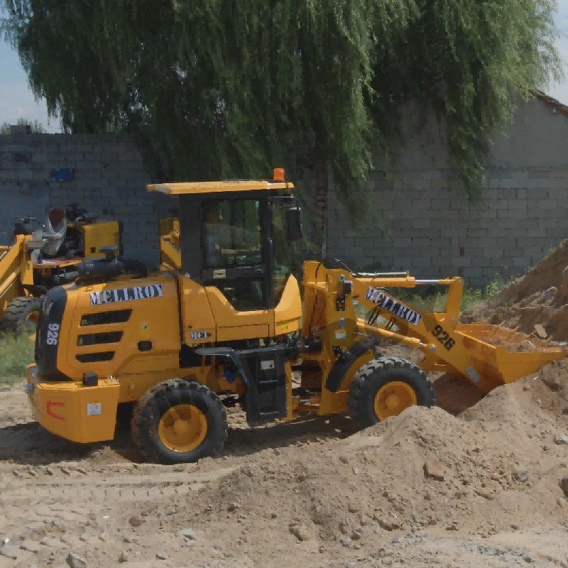Construction Front 1500 Kg Wheel Loader Machine For Sorting Applications