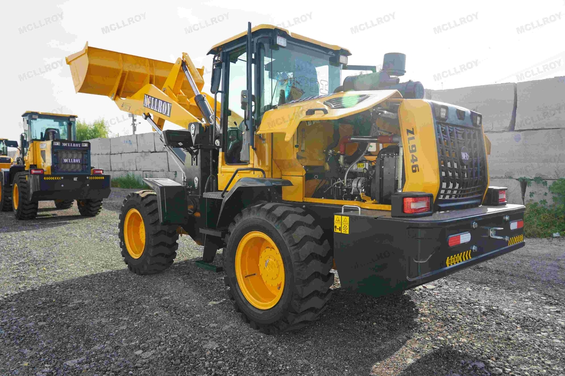 2200kg 2400rpm Small Articulating Front End Loader For Transporting Blocks