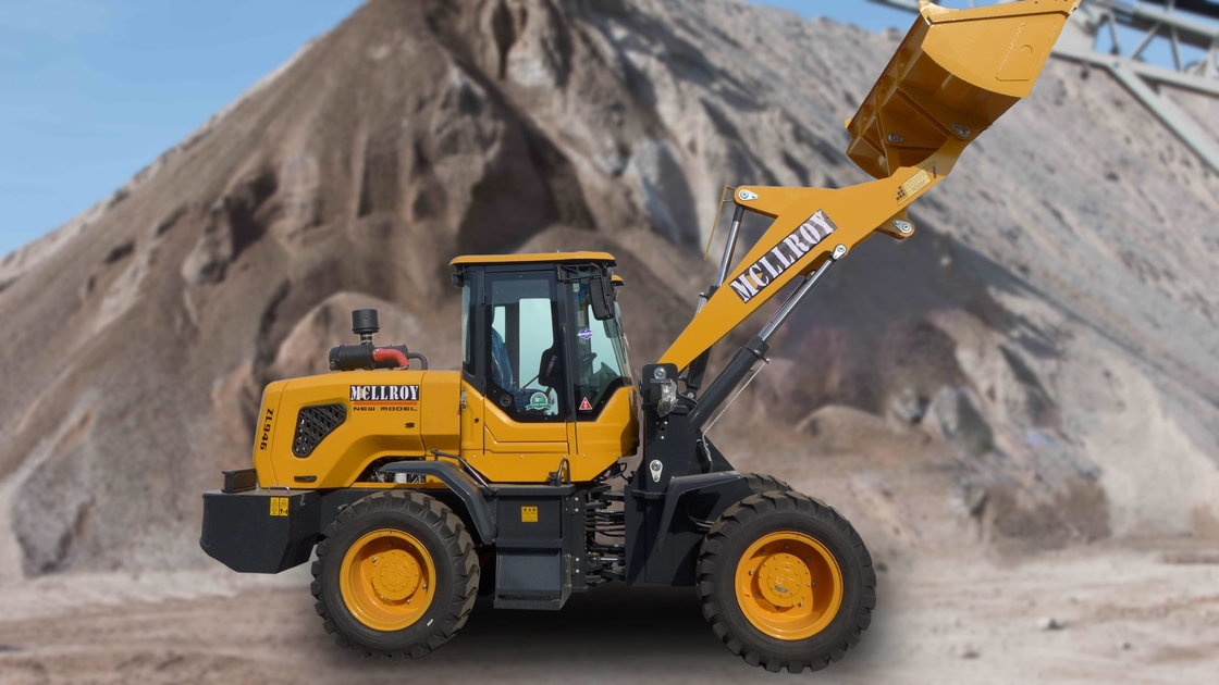 45km/h Small Wheel Loaders Rated Power Up To 81 KW For Construction Sites
