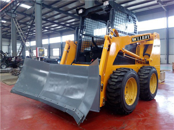 700kg Load 0.39m3 Bucket Skid Steer Loader MY700 For Driver Wheeled Loader Track