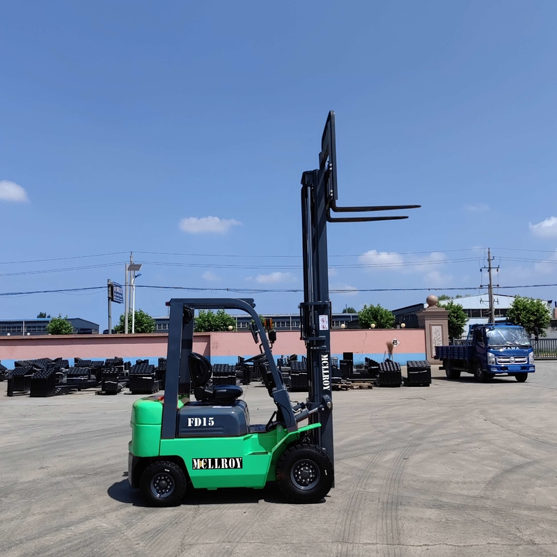 3 Meters Lift Height Diesel Counterweight Forklift FD15 Dynamic Load Sensing Hydraulic Steering System