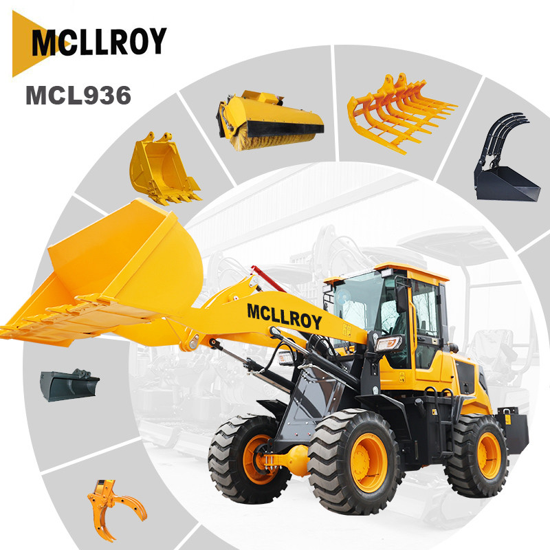 Front End Small Wheel Loader , Wheel Shovel Machine For Construction Engineering