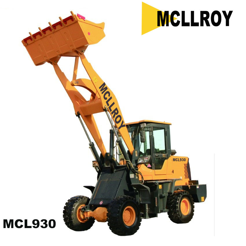 Wheeled Articulated Front End Loader Mini Compact With 1.3cbm Bucket
