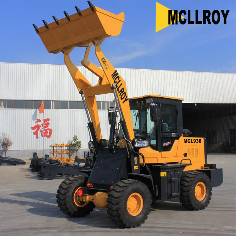 Middle hub Axle Compact Articulated Wheel Loader, 1670-20 Tire Wheeled Front End Wheel Loader