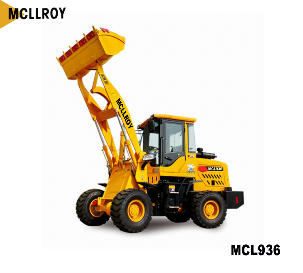 Industrial Articulated Mini Wheel Loader with 2m Bucket 1650mm Dump Reach