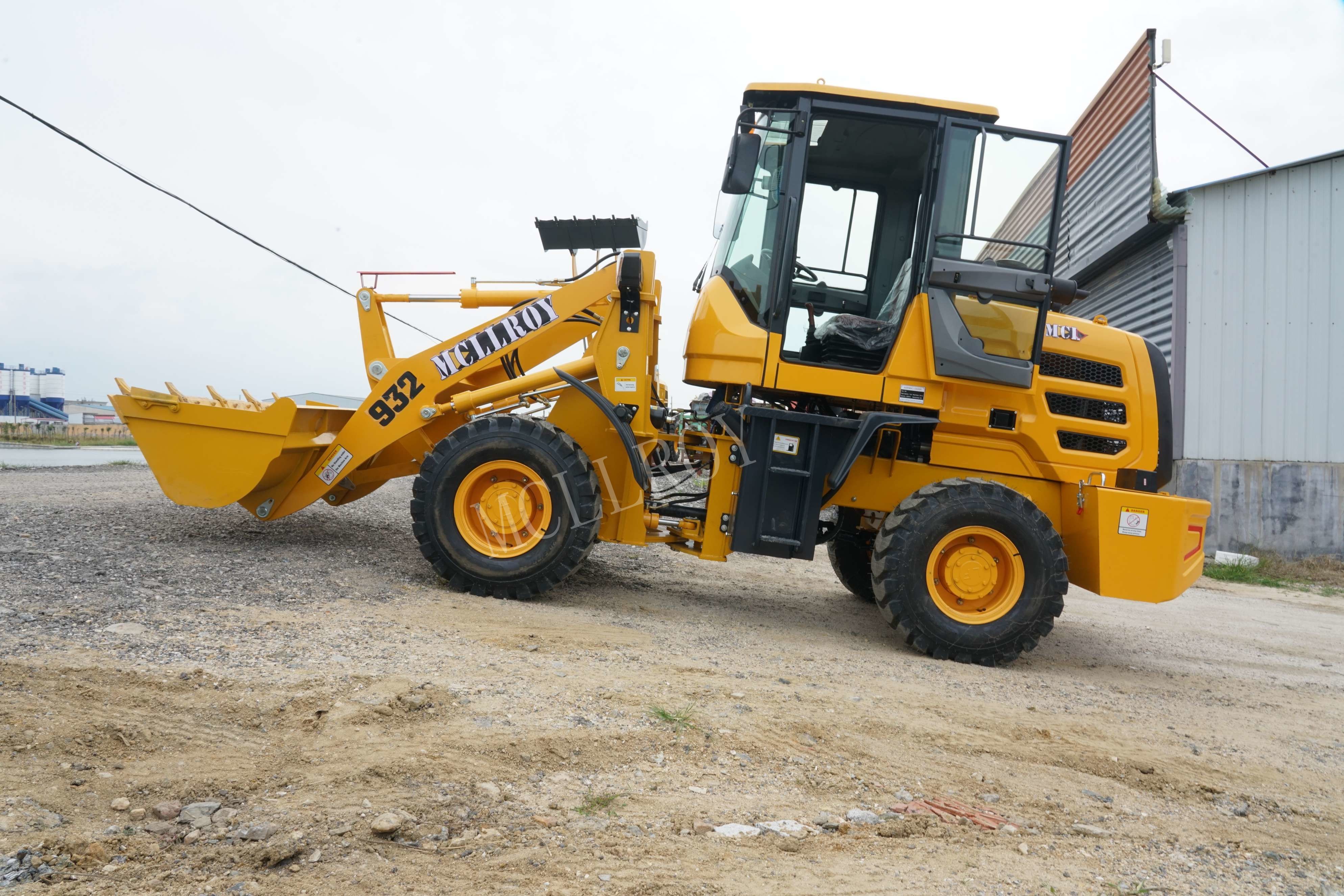 2400RPM 58kw 79hp Power 2 Ton Wheel Loader In Construction