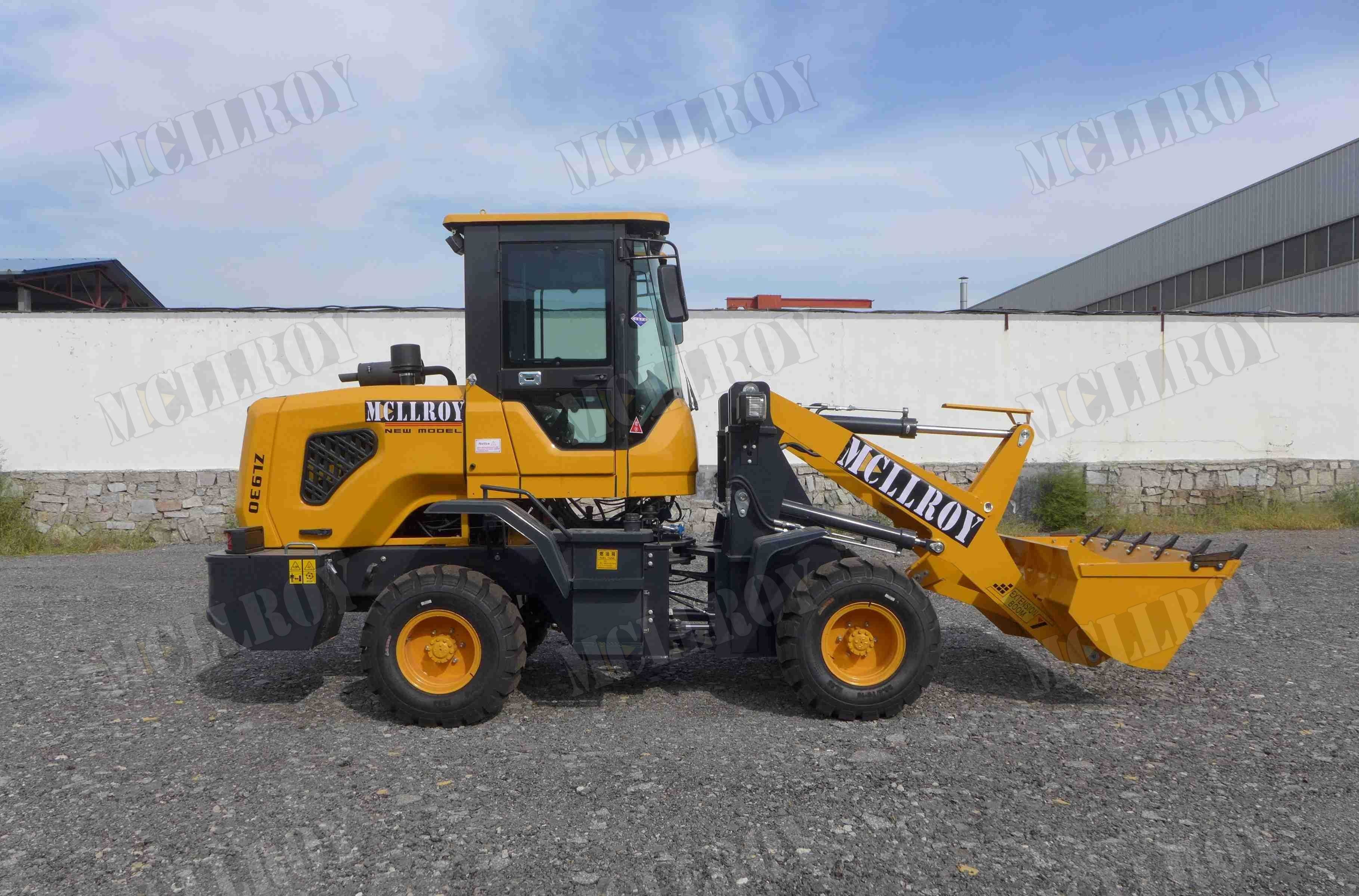 Compact Articulated Wheel Loader Cycle Time 7s Front End Shovel Loader Max. Dump Clearance 3200mm