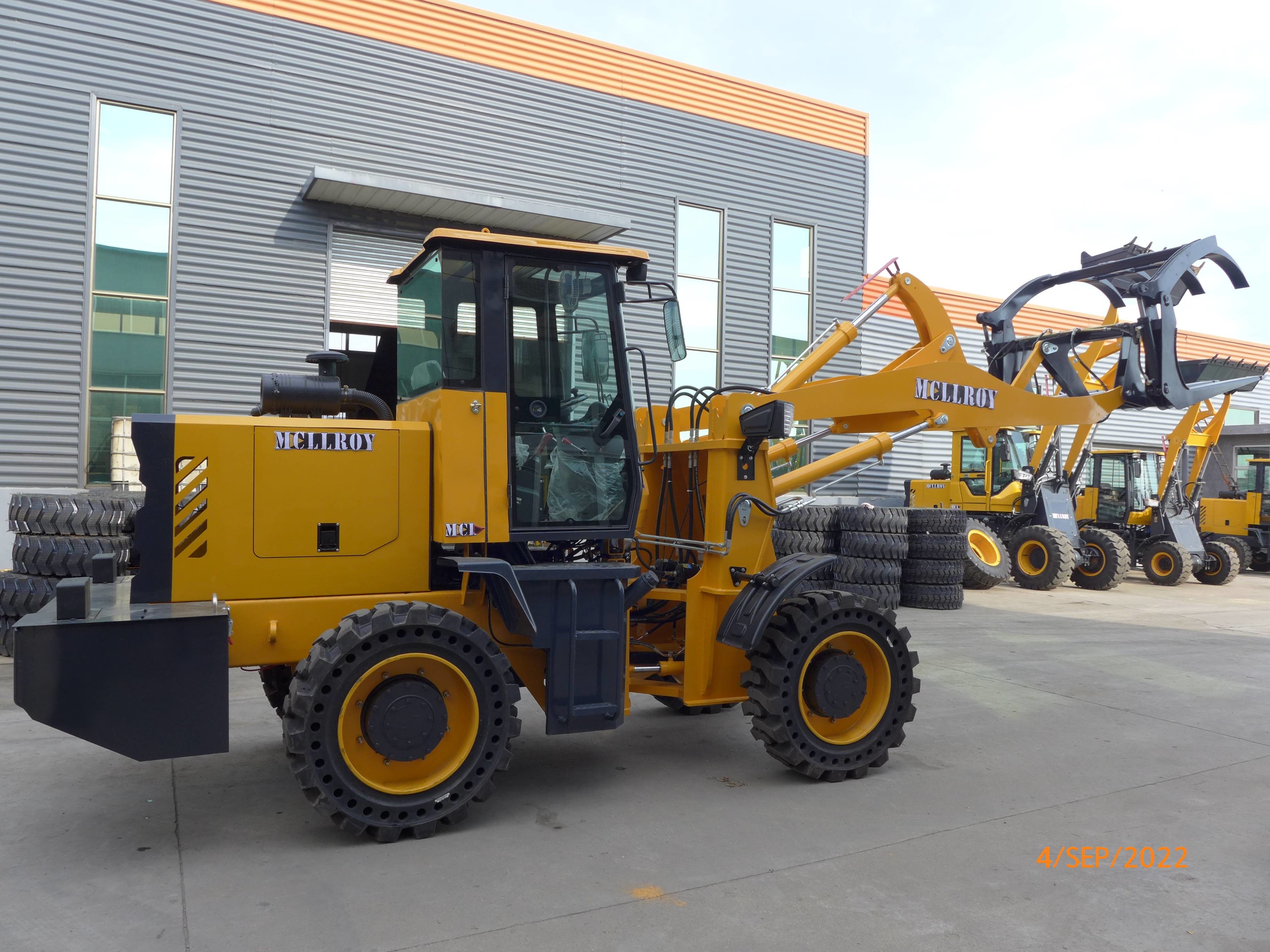 Articulated Front Small Wheel Loaders Work Load 2000kg 2500kg