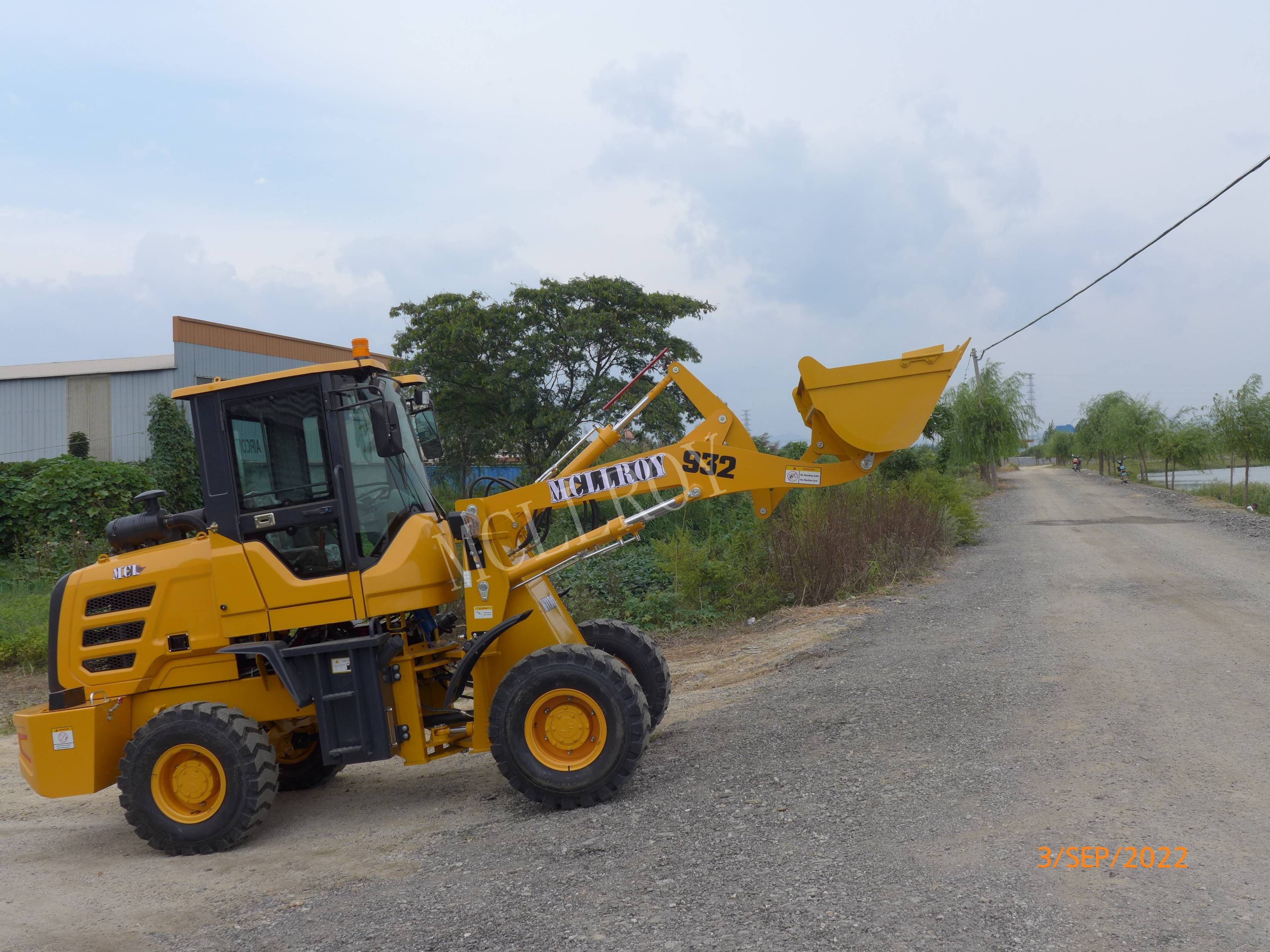 Mini Articulated Small Wheel Loader 3670 Kg Operating Weight