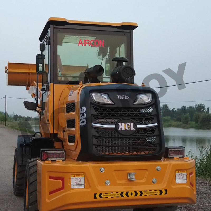1600Kg Rate Load Articulated Mini Wheel Loader Disc Brake Heavy Equipment Front