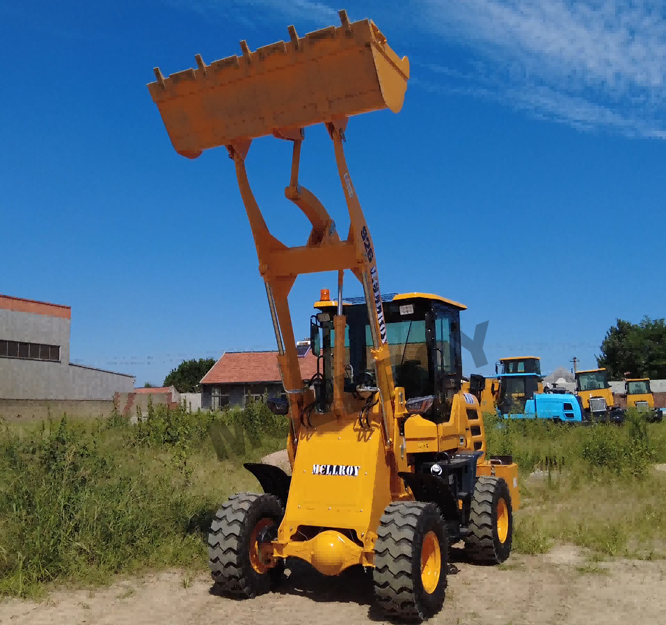 Front Head 1.5t Heavy Equipment Wheel Loader For Construction Engineering