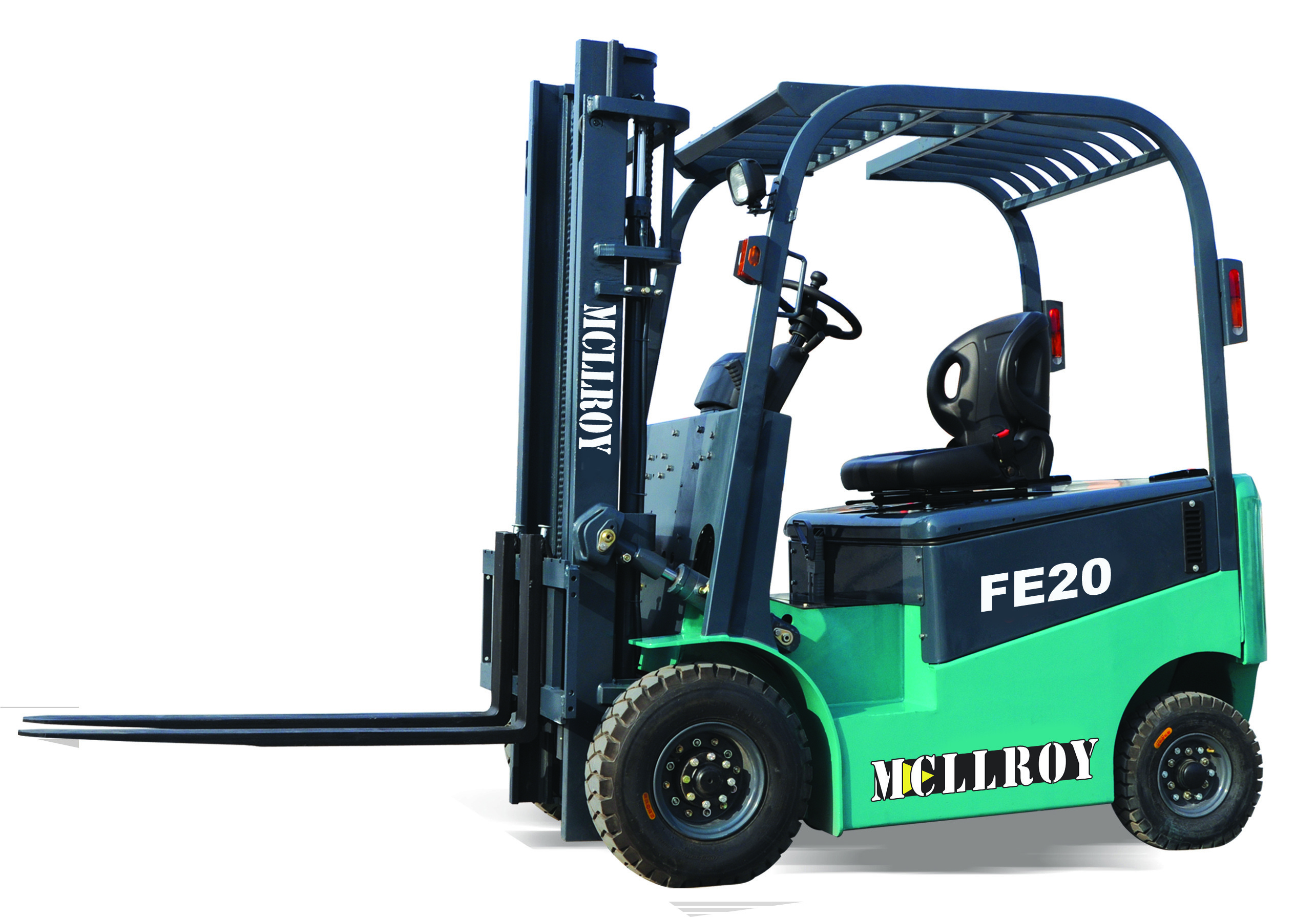 Agile Three And Four Wheel Electric Powered FE20 2000KG Forklift With 11kw Lifting Motor Power