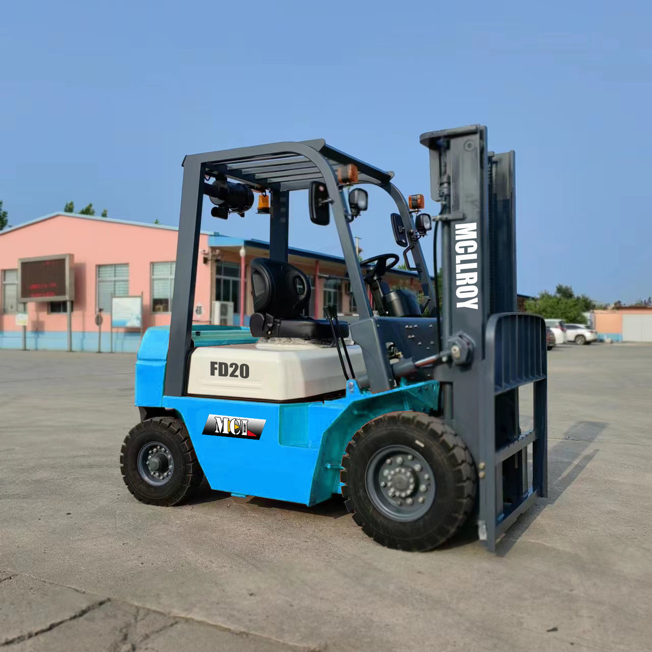 Smooth Operation Diesel Forklift Truck Ground Clearance 120 Mm