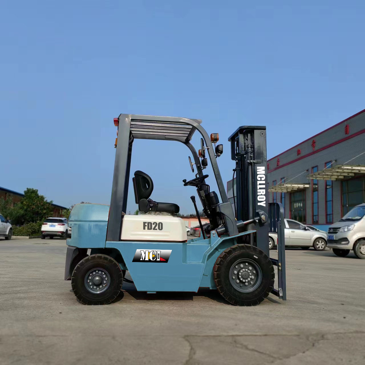 Quick Assembly Counterweight Forklift Truck Overall Length With Without Fork 3523/2453 Mm