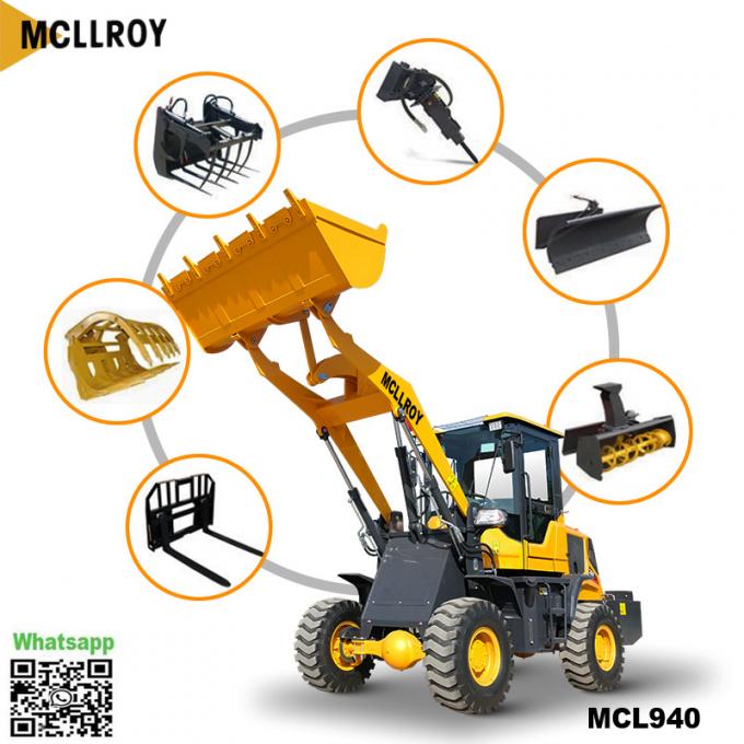 Mini Articulated Front End Loader 3500mm Dumping Height For ...